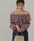 クロスラッフルシアー楊柳ブラウス24AW