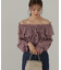 クロスラッフルシアー楊柳ブラウス24AW