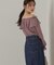 クロスラッフルシアー楊柳ブラウス24AW