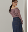 クロスラッフルシアー楊柳ブラウス24AW
