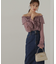 クロスラッフルシアー楊柳ブラウス24AW
