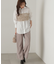 チュールビスチェ付シャツ24AW
