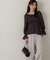 楊柳ギャザーオフショルブラウス　24AW