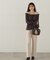 楊柳ギャザーオフショルブラウス　24AW