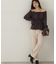 楊柳ギャザーオフショルブラウス　24AW