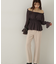 楊柳ギャザーオフショルブラウス　24AW