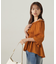 楊柳ギャザーオフショルブラウス　24AW