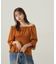 楊柳ギャザーオフショルブラウス　24AW