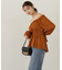 楊柳ギャザーオフショルブラウス　24AW