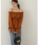 楊柳ギャザーオフショルブラウス　24AW