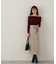 ラップ風リボンタイトスカート　24AW