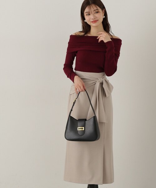 ラップ風リボンタイトスカート 24AW｜プロポーションボディ