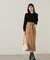ラップ風リボンタイトスカート　24AW