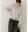 レイヤード風ペプラムニット　24AW