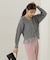 レイヤード風ペプラムニット　24AW