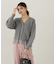 レイヤード風ペプラムニット　24AW