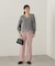 レイヤード風ペプラムニット　24AW