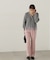 レイヤード風ペプラムニット　24AW