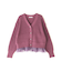 レイヤード風ペプラムニット　24AW