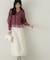レイヤード風ペプラムニット　24AW