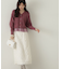 レイヤード風ペプラムニット　24AW
