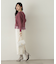 レイヤード風ペプラムニット　24AW
