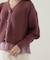 レイヤード風ペプラムニット　24AW