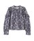 モノトーンフラワーフリルブラウス　24AW