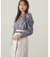 モノトーンフラワーフリルブラウス　24AW