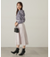 モノトーンフラワーフリルブラウス　24AW