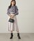 モノトーンフラワーフリルブラウス　24AW