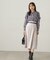 モノトーンフラワーフリルブラウス　24AW