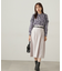 モノトーンフラワーフリルブラウス　24AW