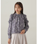 モノトーンフラワーフリルブラウス　24AW