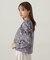 モノトーンフラワーフリルブラウス　24AW