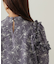 モノトーンフラワーフリルブラウス　24AW