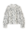 モノトーンフラワーフリルブラウス　24AW