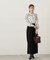 モノトーンフラワーフリルブラウス　24AW
