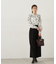 モノトーンフラワーフリルブラウス　24AW