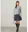 フラップミニスカート　WEB限定カラー：エクリュツィード