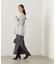 スリット入りサテンナロースカート　24AW
