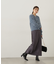 スリット入りサテンナロースカート　24AW