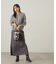 スリット入りサテンナロースカート　24AW