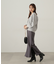 スリット入りサテンナロースカート　24AW