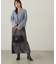 スリット入りサテンナロースカート　24AW