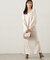 スリット入りサテンナロースカート　24AW