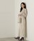 スリット入りサテンナロースカート　24AW