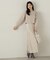 スリット入りサテンナロースカート　24AW