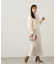 スリット入りサテンナロースカート　24AW