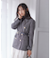 パールボタンモックネックリブニット　24AW